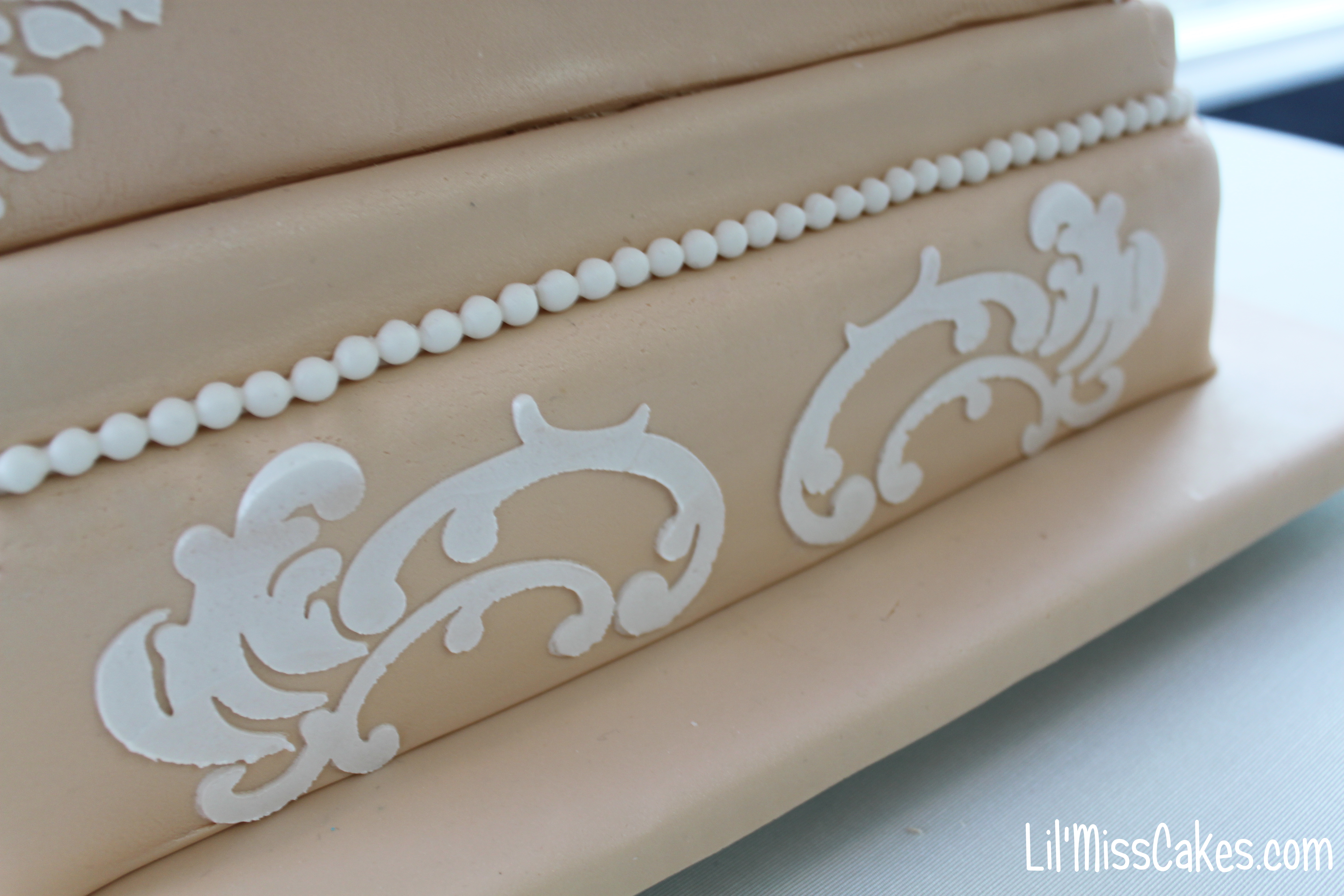 Scroll Stencil Lil Miss Cakes