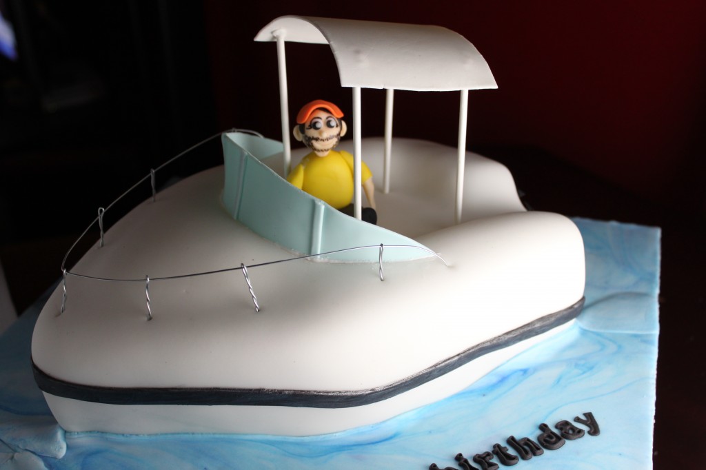Fisherman Fishing Boat Pole Grooms Cake Decorations Birthday Party Topper  Kit | eBay