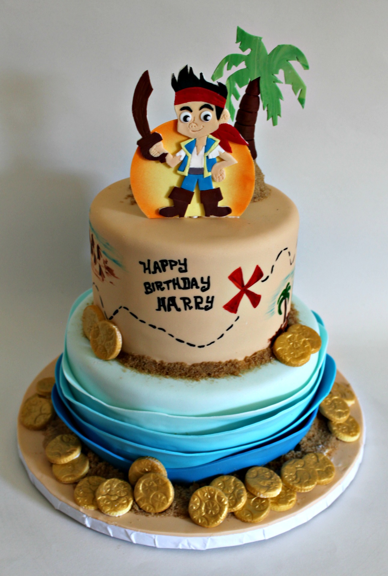 Pirate Birthday Cake Lil' Miss Cakes