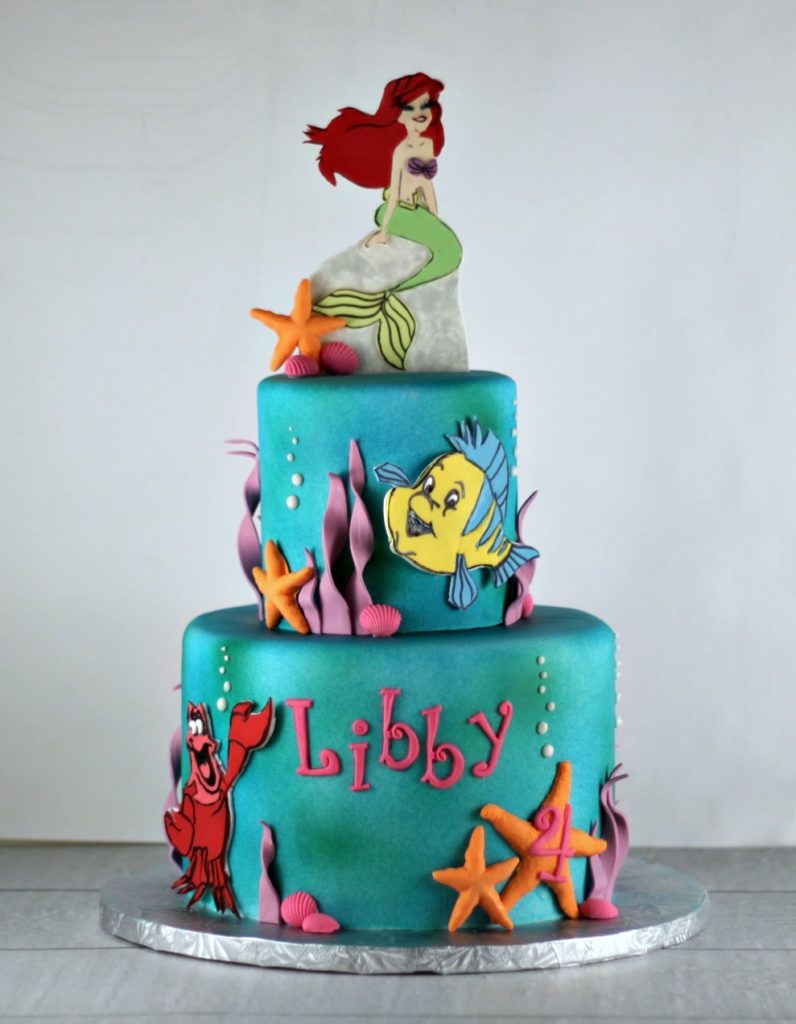Little Mermaid Cake Topper Birthday Girl Princess La Sirenita Cumpleaños  Niña | eBay